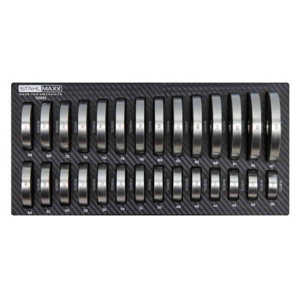 Stahlmaxx Druckstücke-Satz für Lager, Buchsen,..., 28-teilig, inklusive Einlage, XXL-123213