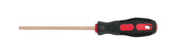 KS Tools BERYLLIUMplus Schraubendreher für Innensechskantschrauben 10 mm, mit Kugelkopf, 962.0955