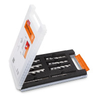 Produktbild von Fein Zubehörset Best of Kernbohrer 3/4 in Weldon, Ø 12, 14, 16, 18, 20 und 22 mm (Schnitttiefe 50 mm), 63134999063 Fein Zubehörset Best of Kernbohrer 3/4 in Weldon, Ø 12, 14, 16, 18, 20 und 22 mm (Schnitttiefe 50 mm), 63134999063