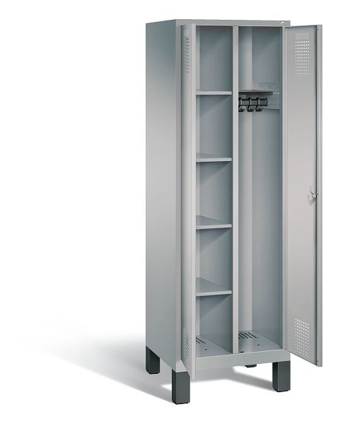 C+P Putzmittel-Spind Evolo, H1850xB610xT500mm, Farbe: Weißaluminium, 48060-20 S10115