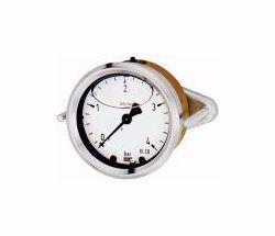 Wika Glyzerinmanometer mit Bügelbefestigung und Pressmessinggehäuse, 102277