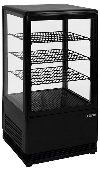 Saro Mini-Umluftkühlvitrine Modell SC 70 schwarz, 330-10051