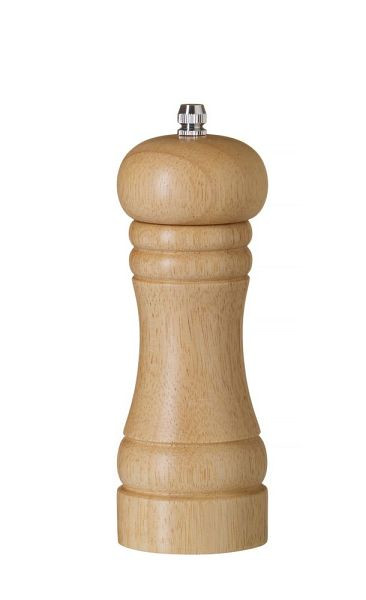 Hendi Salzmühle aus Holz, hell, ø57 x 165mm, Keramik, 469712