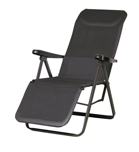 BEST Lugano Relaxliege, Anthrazit – Schwarz, 39300558, 4043153066659
