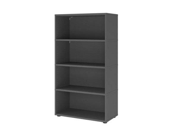 Hammerbacher Regal, 4OH, graphit, 80 x 40 x 145cm, VFW48REKG/G