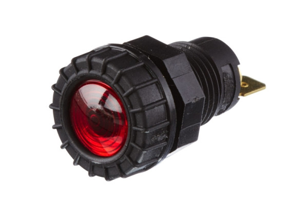 HELLA Kontrollleuchte, Halogen, 12/24V, H, geschraubt, rot, 2AA 008 594-031