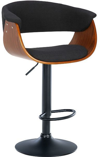 CLP Barhocker Vestal Stoff, walnuss/schwarz, 322260