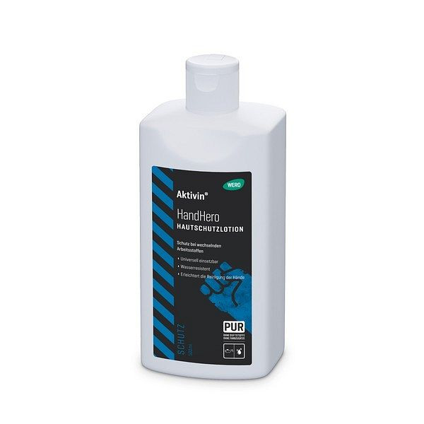 WERO Aktivin HandHero Hautschutzlotion, Spenderflasche, VE: 500 ml, 20745155