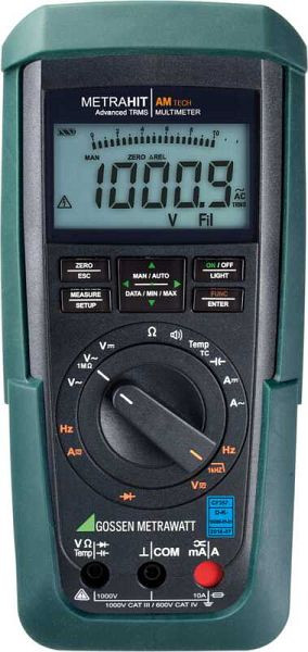 Gossen Metrawatt TRMS Universal-Multimeter mit 12.000 Digits Digitalanzeige und für Messumformer optimierten Strommessbereichen, M243E