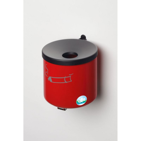 STEIN HGS Wandascher WH 16, Feuerrot (RAL 3000), Schwarz (RAL 9005), 82092.0002