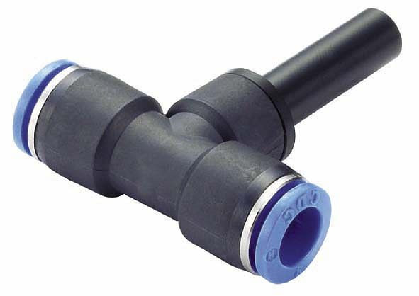 timmer B-TS-2x8-8-KU, T-Stecker aus Kunststoff, Schlauch-Ø: 8 mm, VE: 10 Stück, 03470322