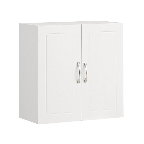 SoBuy Hängeschrank mit 2 Türen Weiß 60x30x60 cm, Modern, FRG231-W