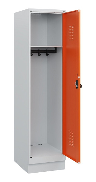 C+P Spind Evolo PLUS, Sockel, 1 Abteil, 1630x400x500mm, 7035/2004, Drehriegel, 0490205-12 S10002