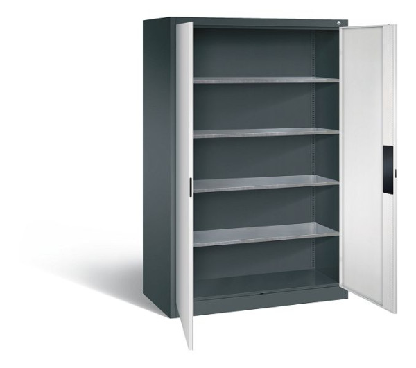 C+P Werkzeugschrank Acurado, H1950xB1200xT600mm, Farbe: Anthrazitgrau / Lichtgrau, Muldengriff, 8932-052 S10362