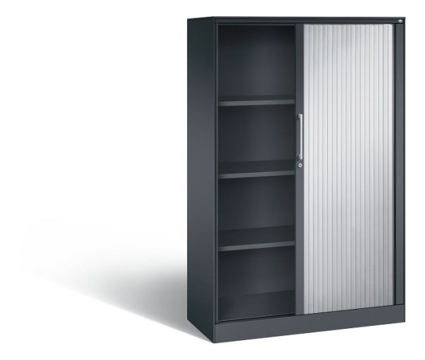 C+P Rollladenschrank Asisto, H1639xB1000xT435mm, Farbe: Schwarzgrau / Weißaluminium, Bügelgriff, 4 OH, 143012-000 S10055