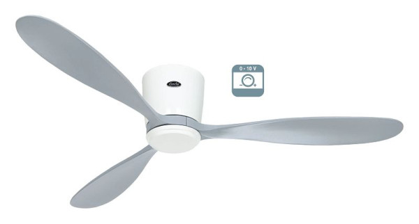 CasaFan Deckenventilator Eco Plano Wood Lack weiß-Massivholz Lack lichtgrau 0 - 10 V, 3132931