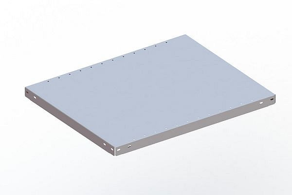 Meta Kurzboden 750x600 mm, RAL 7035 mit Fachteilerlochung, 20072444