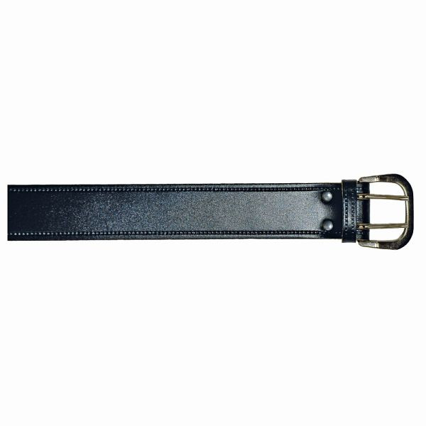 EIKO Herrengürtel aus Rindleder 2mm Doppeldorn 4cm, Farbe: schwarz, Größe: 95, 520141_40_95