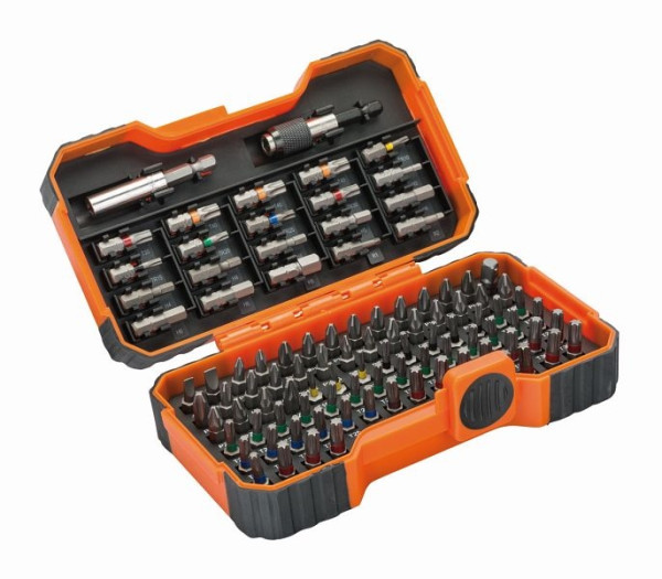 Bahco Bit-Box, 100-teilig, Schlitz, Phillips, Pozidriv, Torx®, Torx®-TR, Sechskant, Robertson®, SB-Verpackung, 59/S100BC
