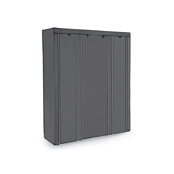 SONGMICS Kleiderschrank 175 x 150 cm Grau, LSF03G, 6955880348664