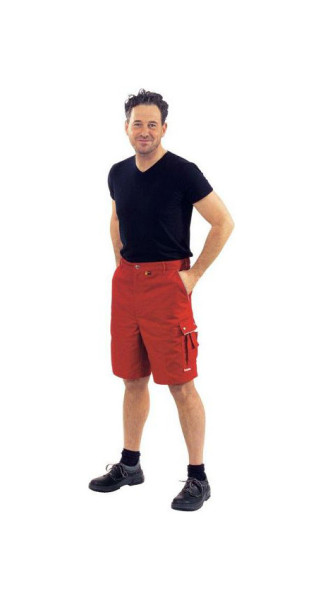 Planam Canvas 320 Shorts, rot/rot, Größe L, 2177052