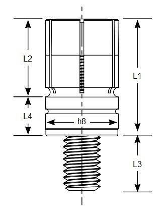 Mitee-Bite XYZ Press Fit Pin 10mm rostfrei, X38740