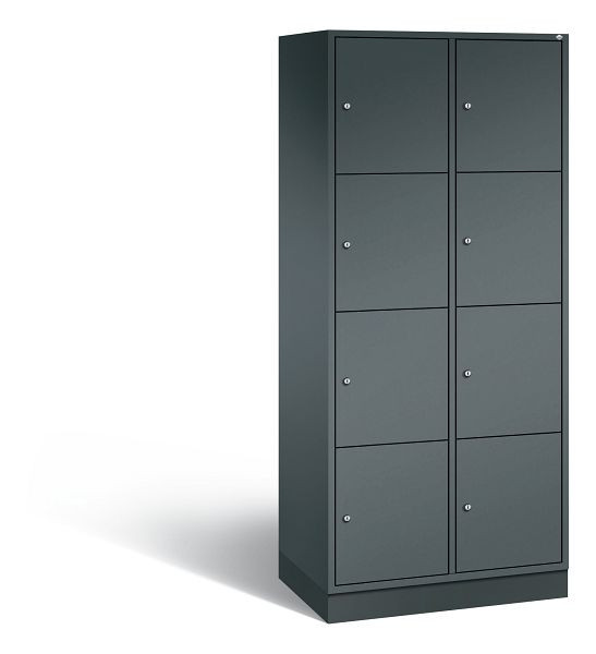 C+P XL-Schließfachschrank Intro, 8 Fächer, H1950B820T490 mm, Anthrazit, 8470-202 S10250