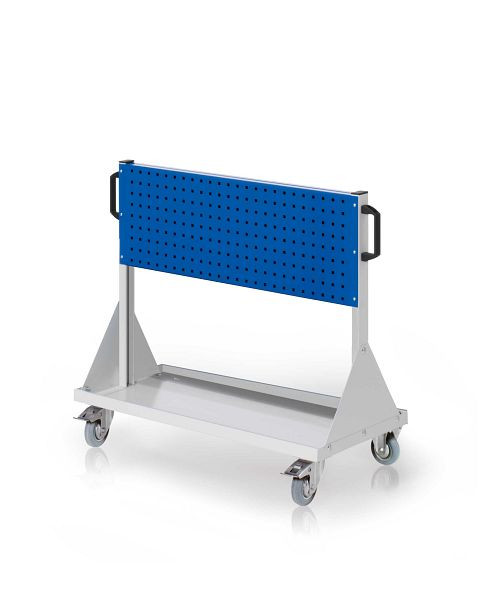 Kappes RasterMobil Größe 2 RAL 7035/5010, H890 x B1000 x T500 mm, 2 Lochplatten, 7020.00.0116