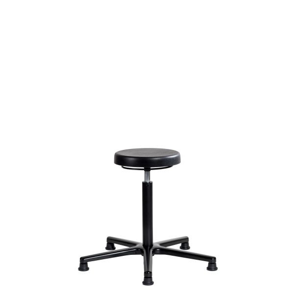 SOFAME Arbeitshocker ERGOLINE mit Gleiter, Sitzhöhe 40-54 cm, Aluminium-Fußkreuz, W050110006