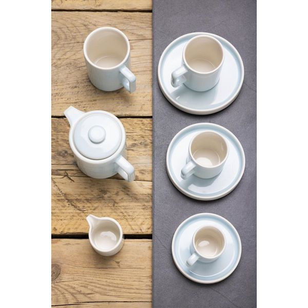 Olympia Fondant Tasse Aqua 170ml (6 Stück), die Farbgebung sorgt für frischen Wind, CU184