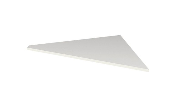 Kerkmann Verkettungsplatte Holzdekor, B 850 x T 850 x H 680-820 mm, Farbe: Weiß, 11766610