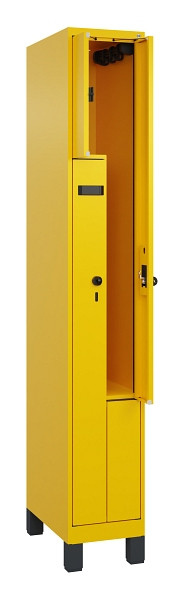 C+P Z-Spind Evolo PLUS, Füße, 2 Fächer, 1950x300x500mm, 1023/1023, Drehriegel, 049013-102 S10017