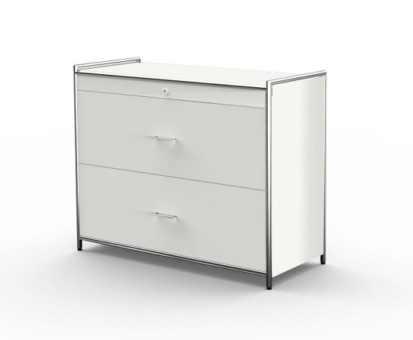 Kerkmann Hängeregistraturschrank mit 2 Schubladen, Artline, B 1000 x T 470 x H 800 mm, Weiß, 13759110