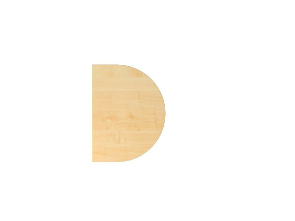 Hammerbacher Anbautisch HA60, 60 x 80 cm, Platte: Ahorn, 25 mm dick, Anbautisch mit Stützfuß in Graphit, Arbeitshöhe 68-76 cm, VHA60/3/G
