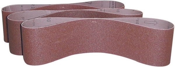 Güde Schleifband-Set 3-teilig, Körnung Schleifband: 60 / 80 / 100 K, 41187, 4015671411877