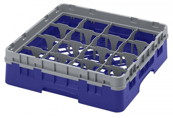 Cambro Spülkorb mit 16 Fächern Camrack® 9,2 cm maximale Höhe, Farbe: Marineblau, 16S318186