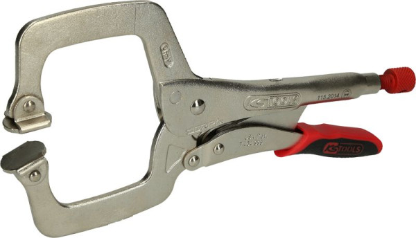 KS Tools Schweiß-Klammer-Gripzange, beweglichen Spannbacken 0-85mm, 115.2014
