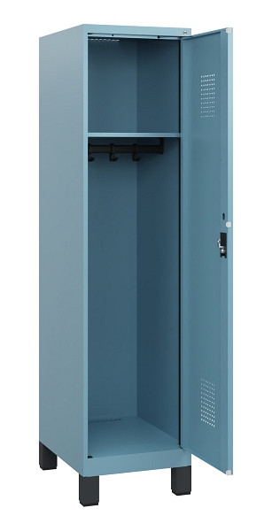 C+P Spind Evolo PLUS, Füße, 1 Abteil, 1630x400x500mm, 0010/0010, Zylinderschloss, 0490105-12 S10048