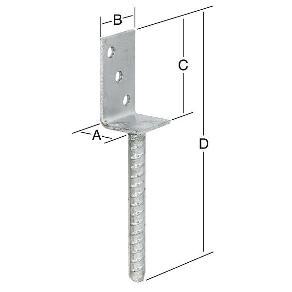 Vormann Leichter L-Stützschuh 40 x 50 feuerverzinkt, VE: 10 Stück, 071275000