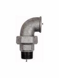 Riegler Verschraubung Bogen 97, flach dichtend, IG/AG, ohne Dichtung, 112931