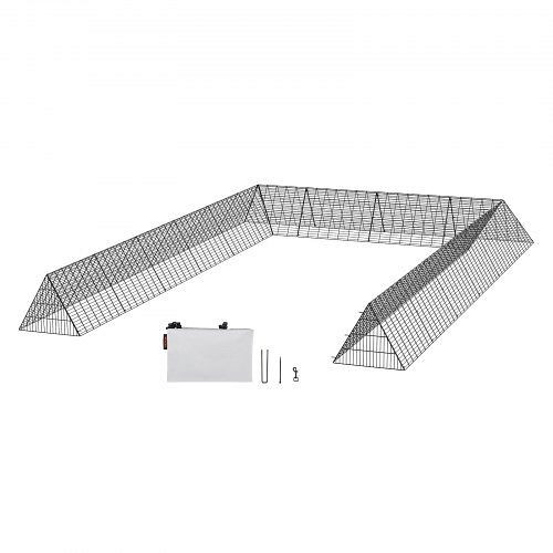 VEVOR Hühnertunnel, 600 x 400 x 61,5 cm, Hühnerstall für den Hof, tragbare Freilaufgehege für draußen mit Eckrahmen, 2 Sets, YJSD2TDGJ2TZZ8O8EV0