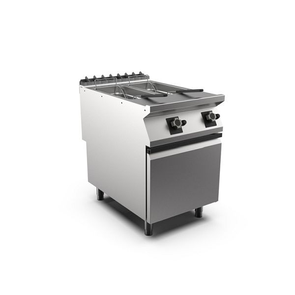 Mareno M1-900 Gasfritteuse 2x 10 Liter, mit Tür, 60cm, FR96G10A, 191.403