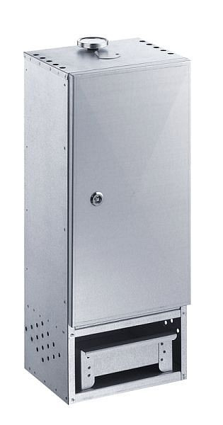 Peetz Räucherofen aus aluminiertem Stahlblech mit Tür, HxBxT: 65 x 26 x 21 cm, 260015
