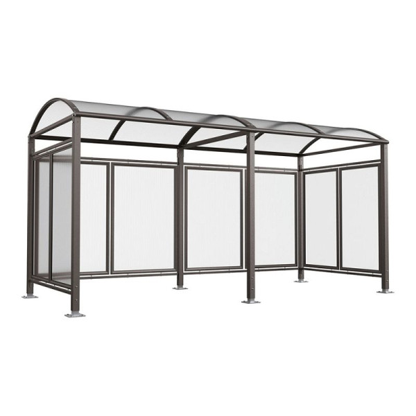 STEIN HGS PROCITY® Fahrradüberdachung Vierkantrohr „M” All-IN-ONE, Breite 5040 mm, Anthrazit Procity Grau, 78356.0019