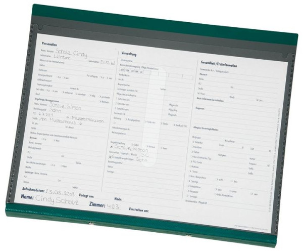 BOI Pflegemappe, ambulant PM4R, grau/grün, 9108-02072