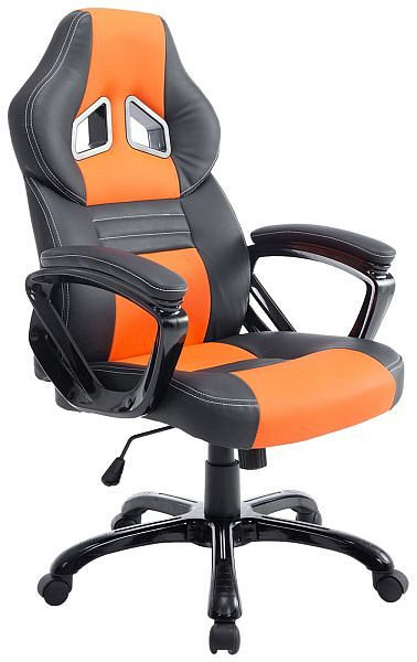 CLP Bürostuhl Pedro, schwarz/orange, 1915385126, 4251152673550