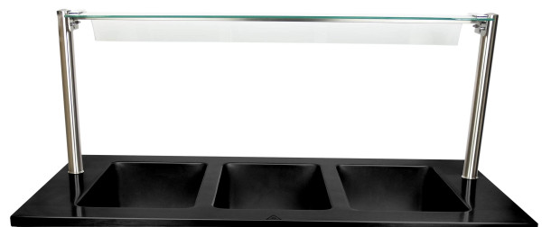 Saro Spuckschutzwand zum Bain Marie Trolley BTS-3, 126-1550