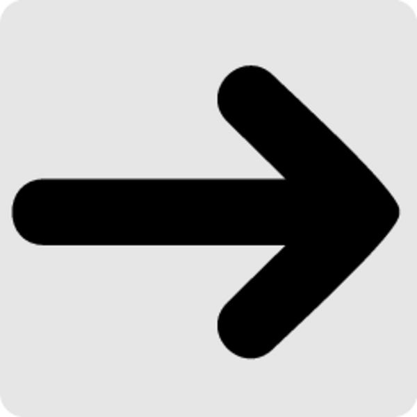 Schilder Klar Piktogrammschild Pfeil, 60x60x0.5 mm Aluminium glatt, 1224/51