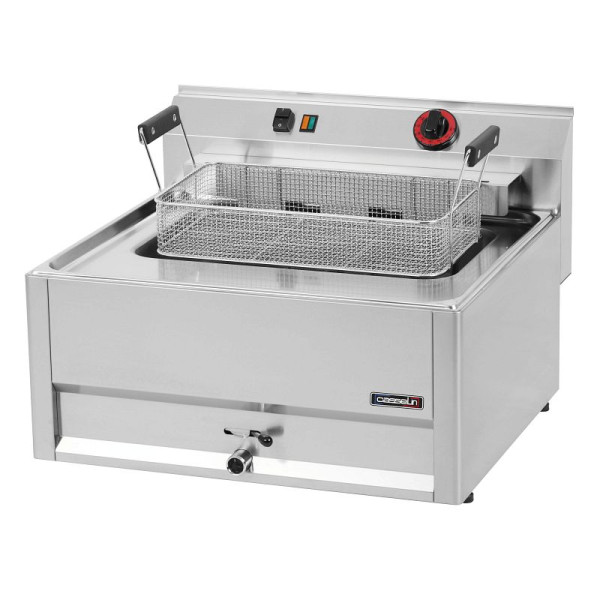 Casselin Elektrische Fritteuse zum Aufstellen mit Ablassventil 16 L 66 - Linie 600, C6FEV1666