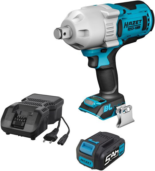 Hazet Akku-Schlagschrauber, Lösemoment maximal: 1400 Nm, Vierkant massiv 20 mm (3/4 Zoll), Anzahl Werkzeuge: 3, 9213-1000/3